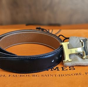 💯% AUTH Hermes Constance H Circle Z Belt